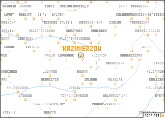 map of Kazimierzów