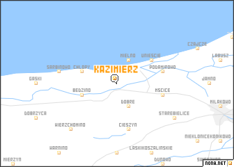 map of Kazimierz