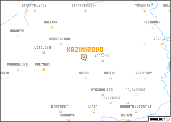 map of Kazimirovo