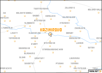 map of Kazimirovo