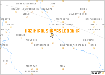 map of Kazimirovskaya Slobodka