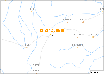 map of Kazimzumbwi