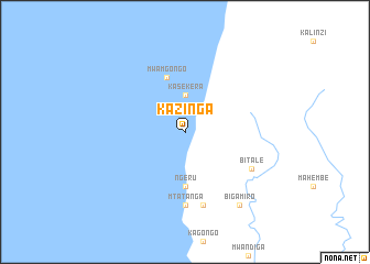 map of Kazinga