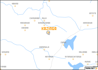 map of Kazinga