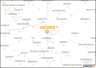 map of Kazinka