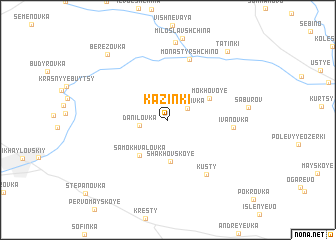 map of Kazinki