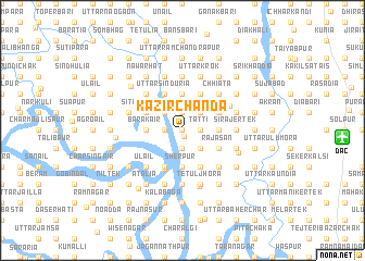 map of Kāzir Chānda