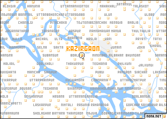 map of Kāzirgaon