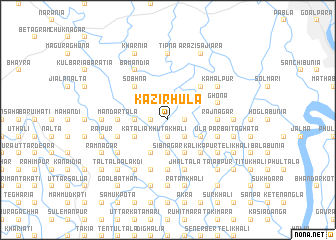 map of Kāzīrhula