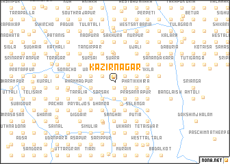 map of Kāzirnagar