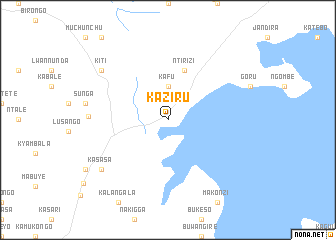 map of Kaziru