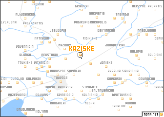 map of Kaziškė