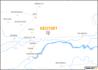 map of Kaziyurt