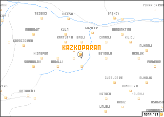 map of Kazkoparan