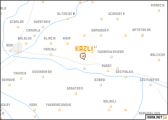 map of Kazlı