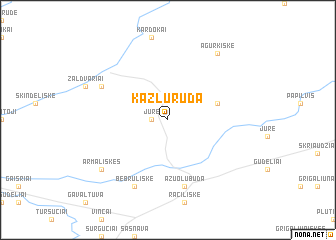 map of Kazlų Rūda