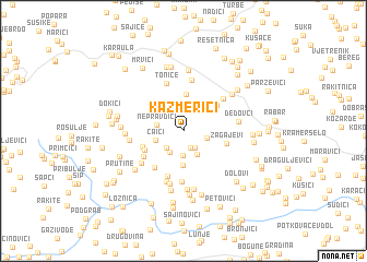 map of Kazmerići