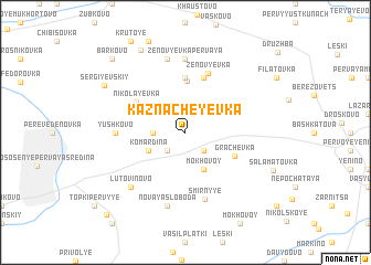 map of Kaznacheyevka