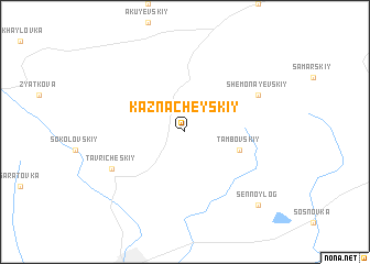 map of Kaznacheyskiy
