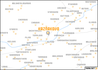 map of Kaznakovo