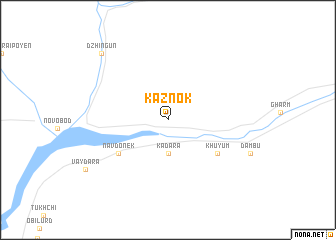 map of Kaznok