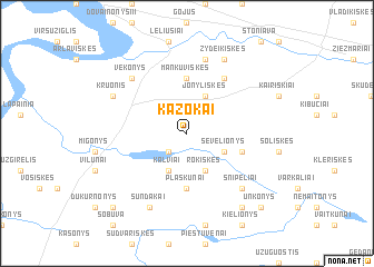 map of Kazokai