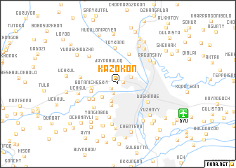 map of Kazokon