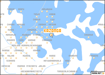 map of Kazonga