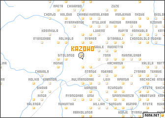 map of Kazowo