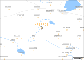 map of Kazradzi