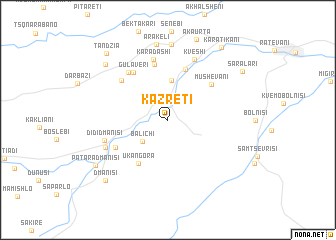 map of Kazretʼi