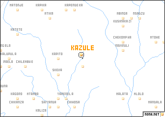 map of Kazule