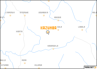 map of Kazumba