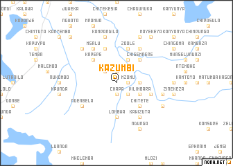 map of Kazumbi