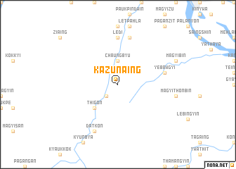 map of Kazunaing