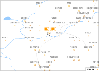 map of Kazupe