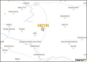 map of Kazyri