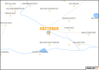 map of Kazyrova