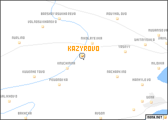 map of Kazyrovo