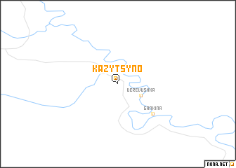 map of Kazytsyno