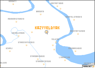 map of Kazy-Yel\