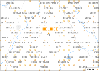 map of Kbelnice