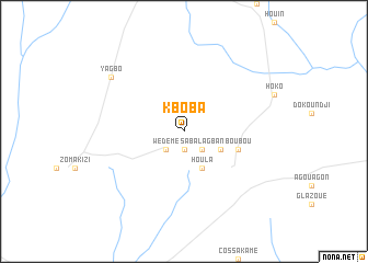 map of Kboba