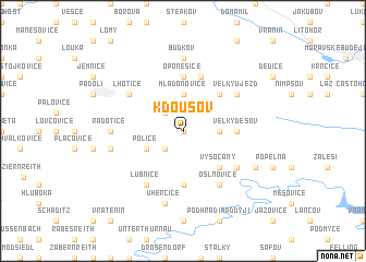 map of Kdousov