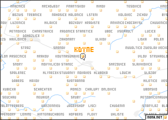 map of Kdyně