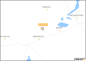 map of Keane