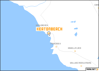 map of Keaton Beach