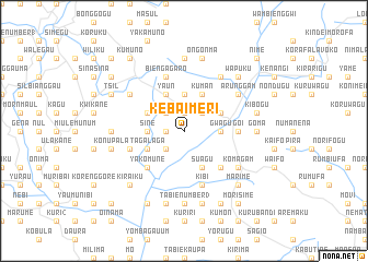 map of Kebaimeri