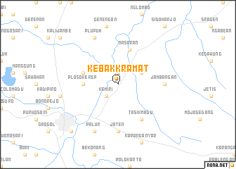 map of Kebakkramat