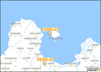 map of Kebalen